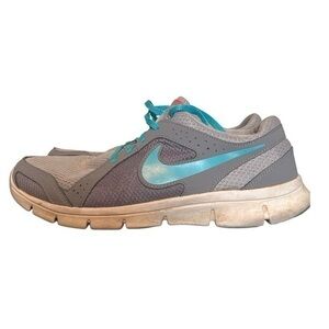 Nike Flex Experience RN 2 Running Shoes Womens 9.5 Gray Blue Sneakers